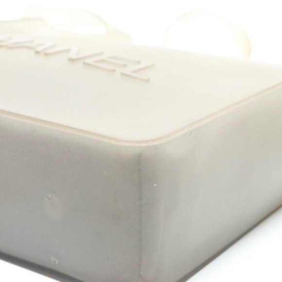 SALE! RARE - PREOWNED Chanel Silicone Gray Handbag - Picture 11 of 16